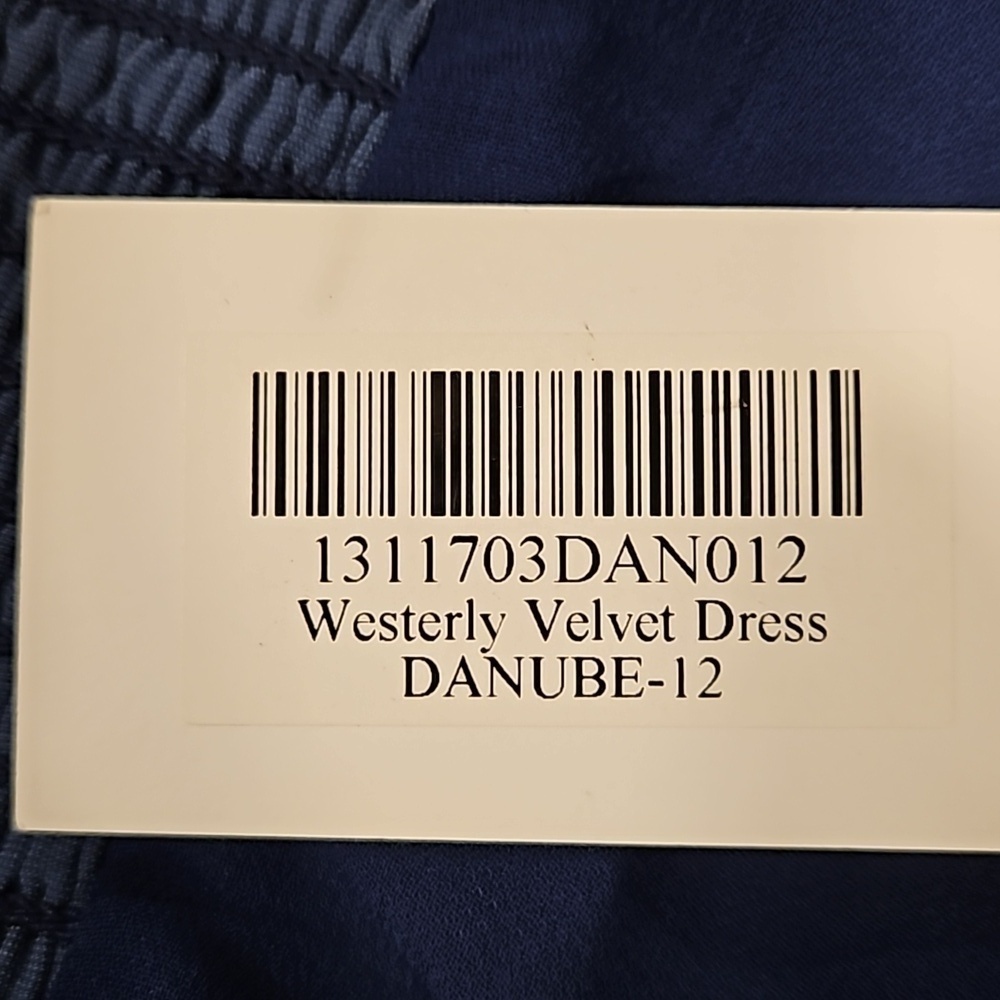 💕REFORMATION💕 Westerly Velvet Maxi Dress ~ Danube Blue 12 NWT - Picture 11 of 13
